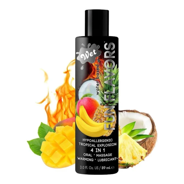Wet Fun Flavors Tropical Explosion Warming Water-Based Lube | 3oz