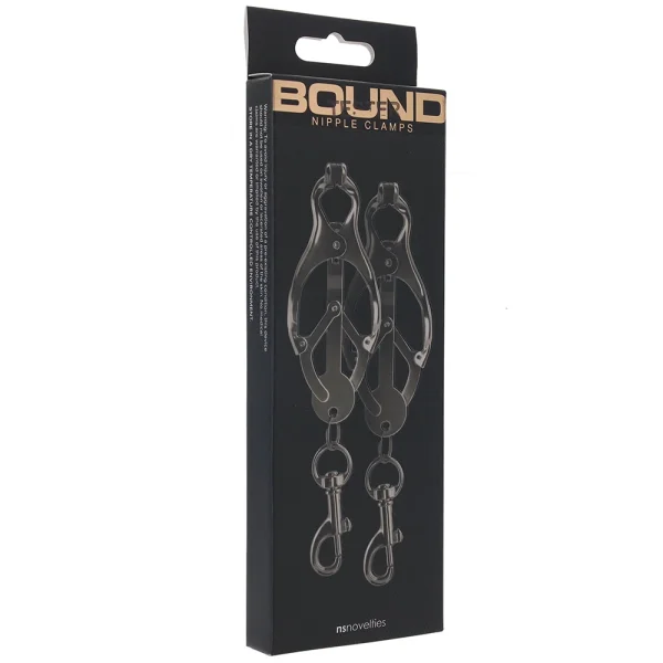 Bound C3 Butterfly Nipple Clamps By NS Novelties - Gunmetal