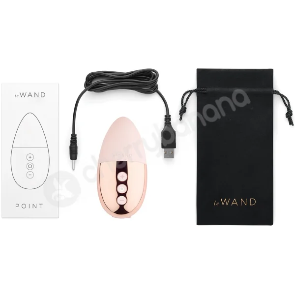 Le Wand Point Rose Gold Chrome 15 Function Vibrating Stimulator
