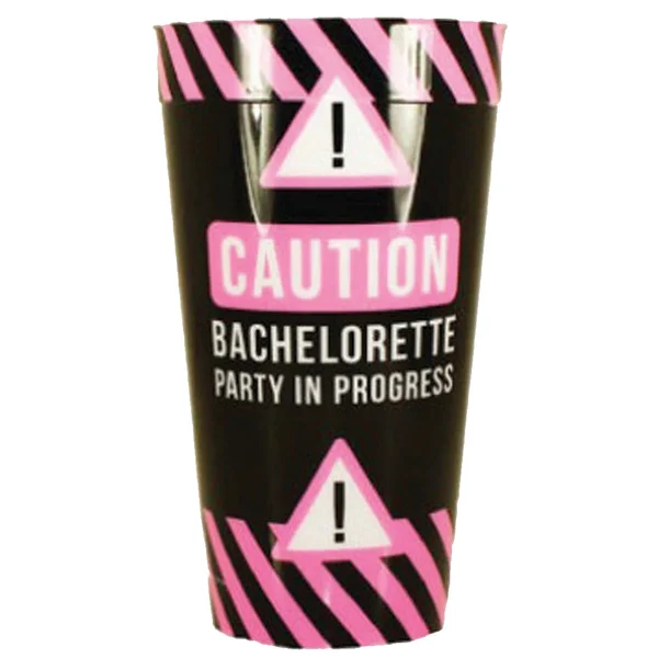 Caution Bachelorette Party Plastic Cup — image 3 of 3