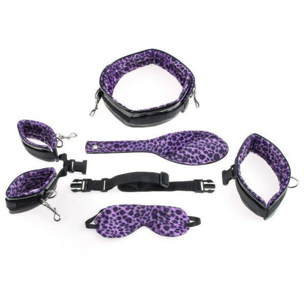 Purple Cheetah Bondage Kit