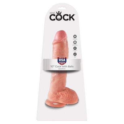 King Cock 10 in Cock With Balls