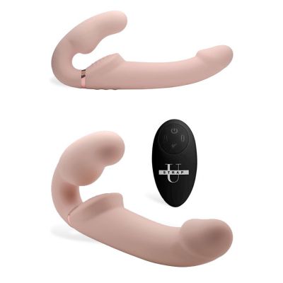 Strap U Inflatable Ergo Fit 9 5 Strapless Strap On With Remote