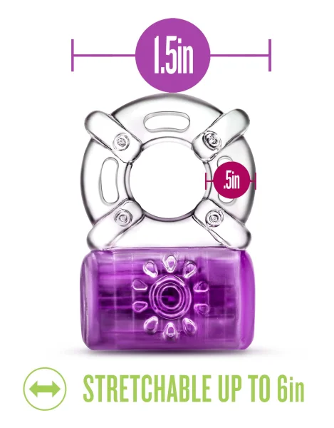 Play With Me - One Night Stand Vibrating C-ring - Purple