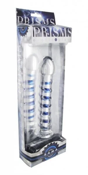 Kama Glass Dildo Clear / Blue — image 4 of 4