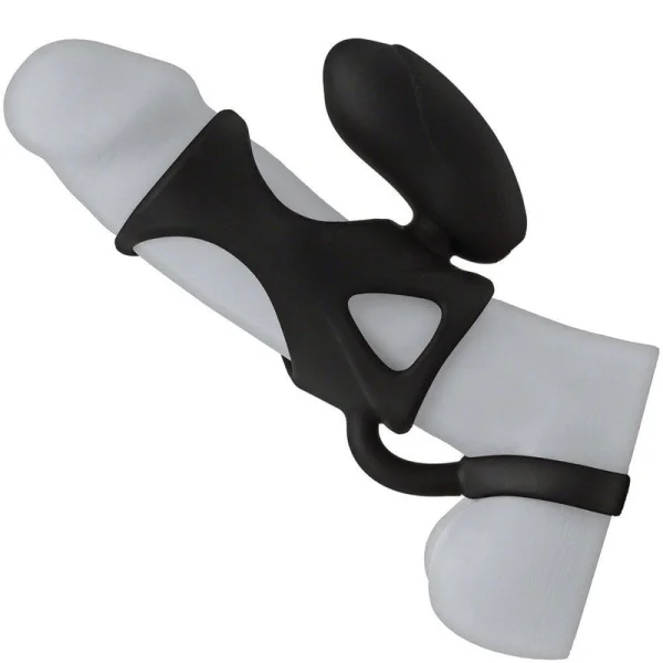 Kink Vibrating Cock Cage in Black by Doc Johnson