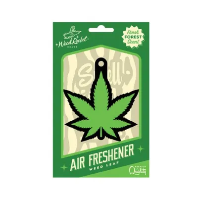 Games Novelty Wood Rocket Air Freshener Green Leaf