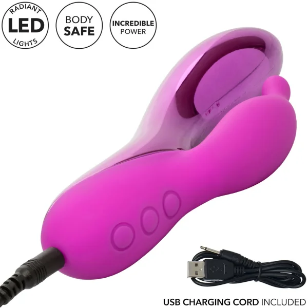 CalExotics DazzLED Radiance Dual-Stimulating Vibe with Pulsing LED Lights — image 9 of 19