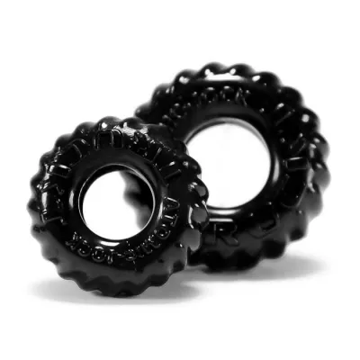 Oxballs TruckT Cock Ball Ring Black Pack of 2