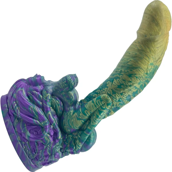 The Futanari 9.5" Silicone Fantasy G-Spot Dildo By Uberrime - Mardi Gras