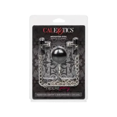 Nipple Play Weighted Disc Nipple Clamps Black