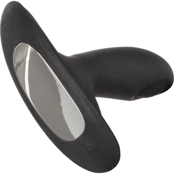 Eclipse Wristband Remote Pulsing Probe Silicone Vibrating Anal Probe by CalExotics - Black