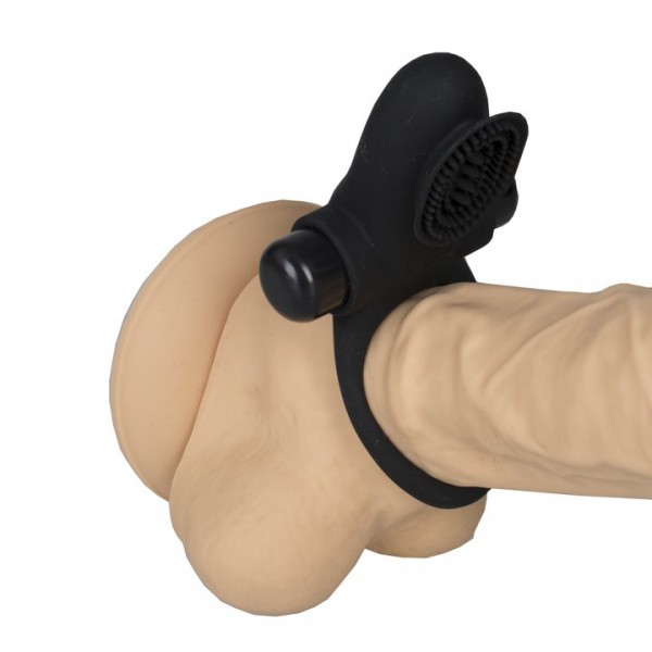 Bondara Black 10 Function Vibrating Bullet Cock Ring — image 4 of 4