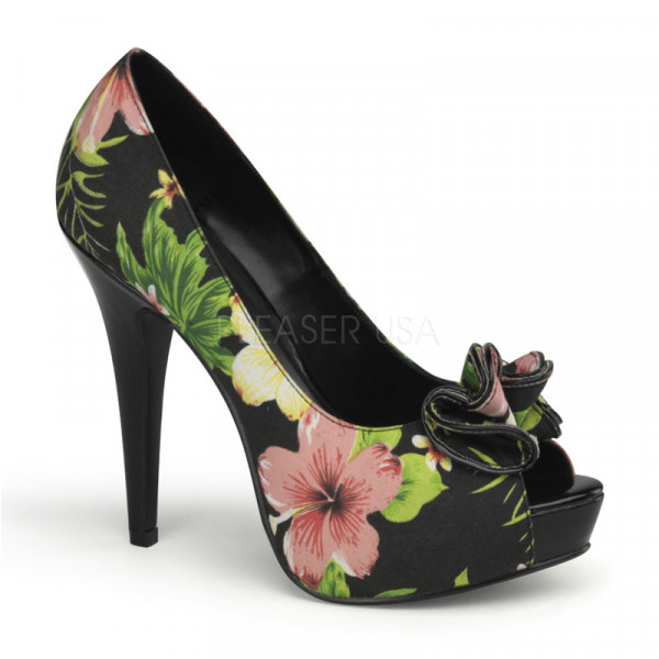 LOLITA-11 - Peep Toe Platform Pump W/ Ruffle Detail At Toe — image 5 of 8