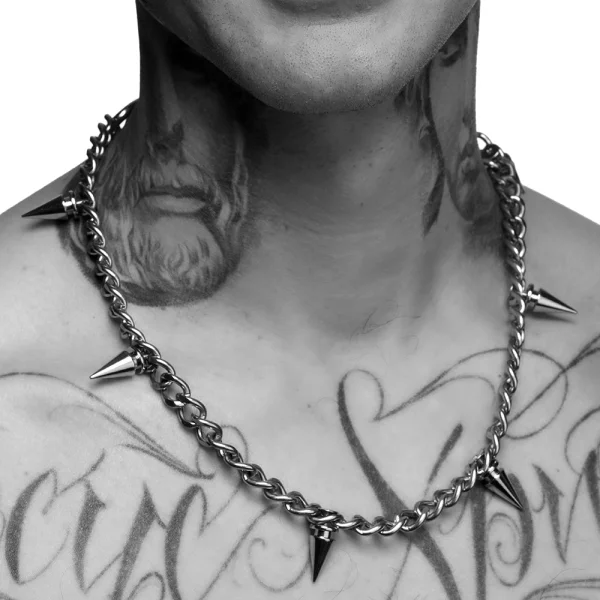 Master Series Punk Spiked Necklace