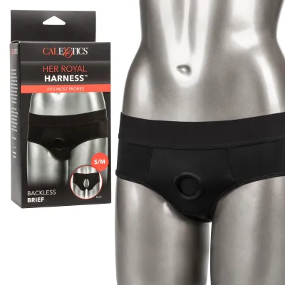 Her Royal Harness Backless Brief S m