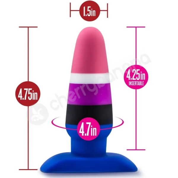 Avant Pride P5 Fluid Tapered Butt Plug With Flared Base