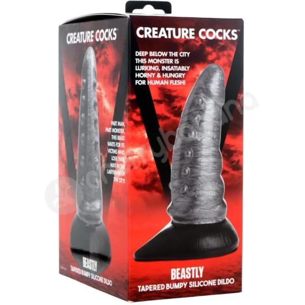 Creature Cocks Beastly Tapered Bumpy Silicone Dildo