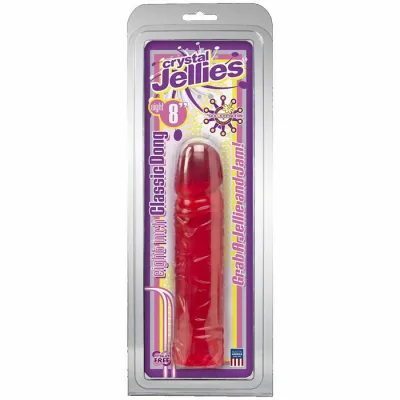 Crystal Jellies 8 inch Classic Dildo Pink