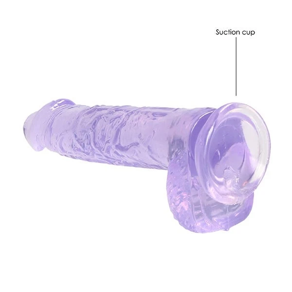 RealRock 6-inch Crystal Clear Dildo with Balls