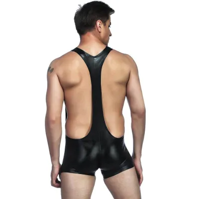 Bondara Man Wet Look Topless Leotard
