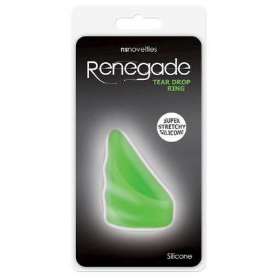 Renegade Tear Drop Cockring Neon Green