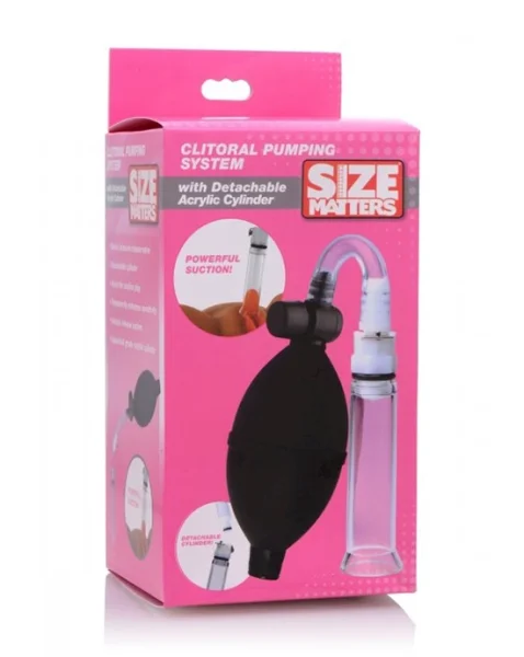 Clitoral Pumping System with Detachable Acrylic Cylinder