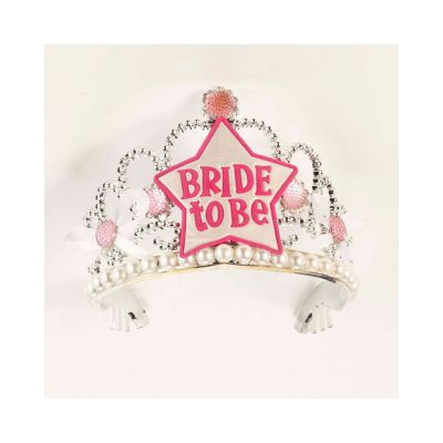 Bride To Be Star Tiara wht pink