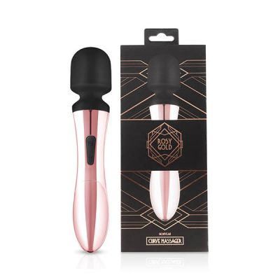 Rosy Gold Nouveau Curve Rose Gold USB Rechargeable Massage Wand