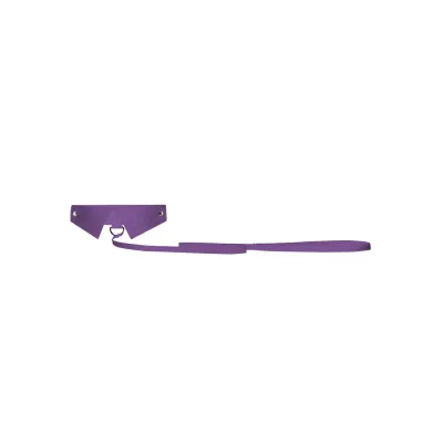 Classic Collar With Leash Purple