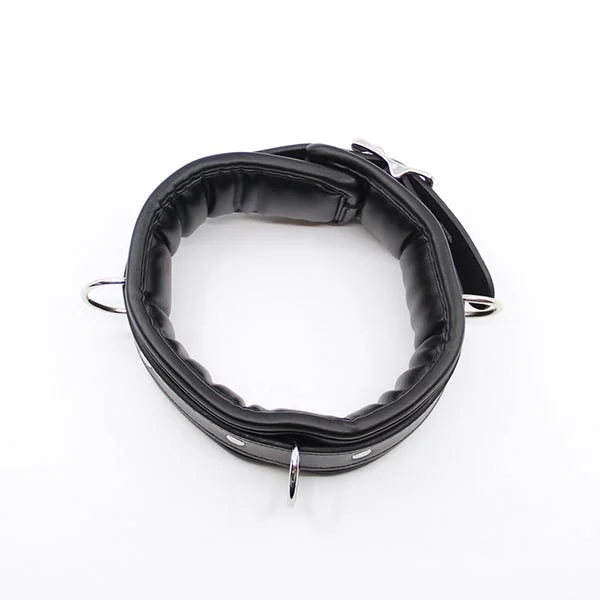 Love In Leather Faux-Leather Padded Collar