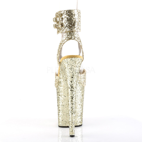 8 inches Heel, 4 inches PF Glitter Ankle Strap Sandal — image 12 of 25
