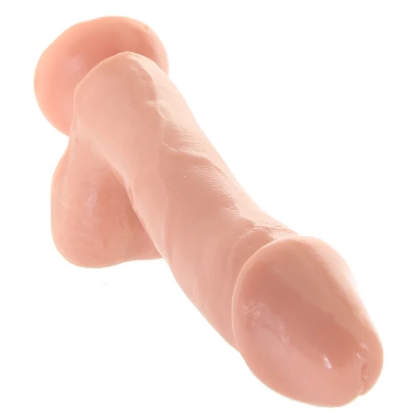 Basix Rubber Works - 6.5 Inch Dong With Suction Cup - Flesh