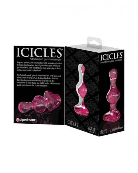 Pipedream Icicles 7.75" Double-Sided Glass Massager