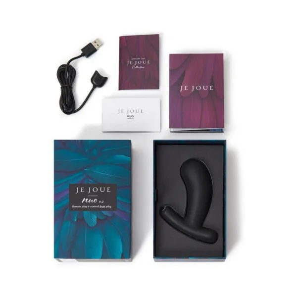 Je Joue Nuo V.2 App Controlled Vibrating Butt Plug - Black