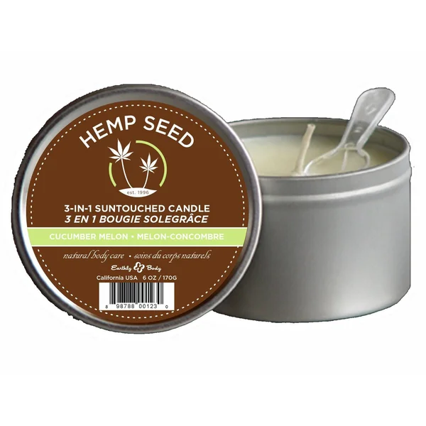 Earthly Body Massage Candle Cucumber Melon 6oz — image 5 of 5