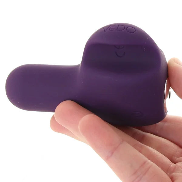 NEA Rechargeable Silicone Waterproof Vibrating Finger Bullet  by VeDO - Deep Purple