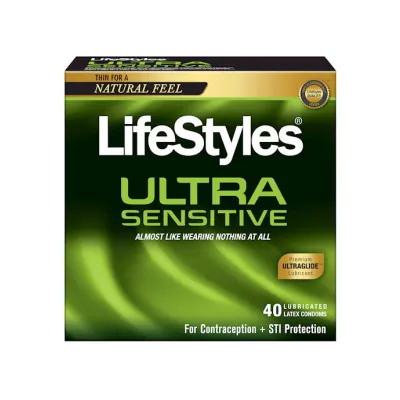Lifestyles Ultra Sensitive Condoms 40 Pack 40