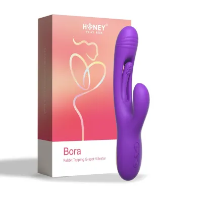 Bora Rabbit Tapping G Spot Vibrator Purple