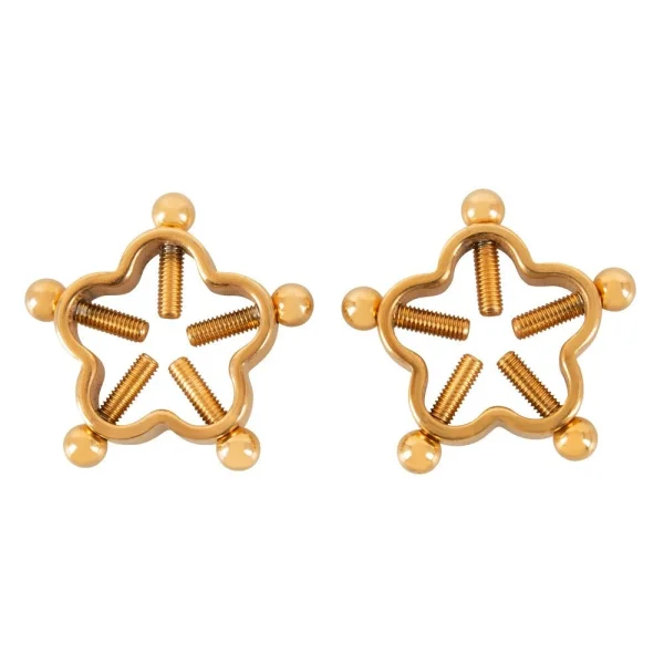 Bad Kitty Golden Flower Nipple Jewellery — image 2 of 2