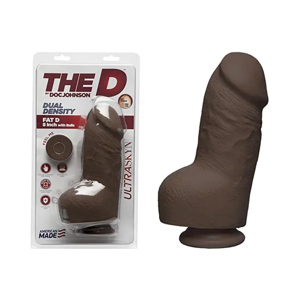 The D Fat D 8 inches With Balls Ultraskyn Dildo — image 4 of 10