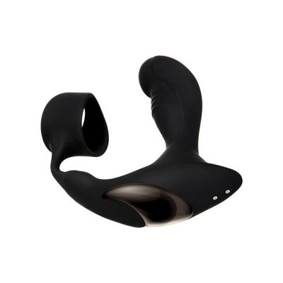 Strapped Tapped Vibrating Prostate Plug Cock Ring