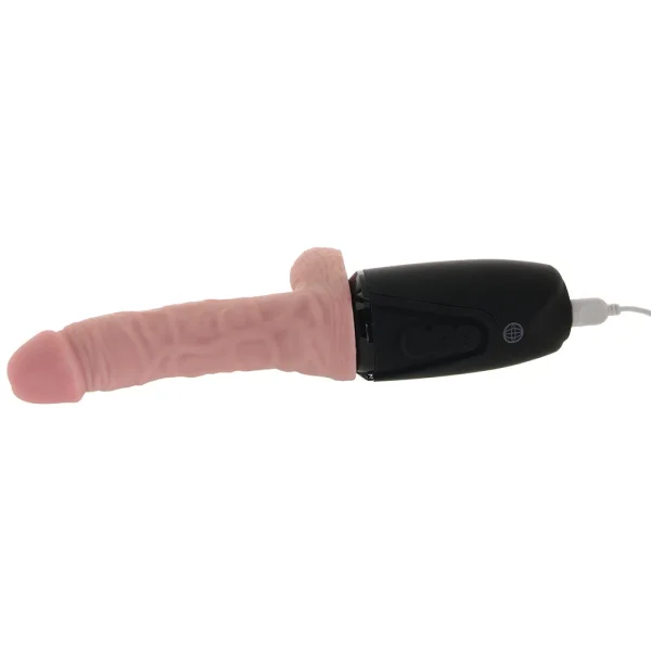 King Cock Plus Triple Threat 6.5 Inch Thrusting Cock Flesh Pink