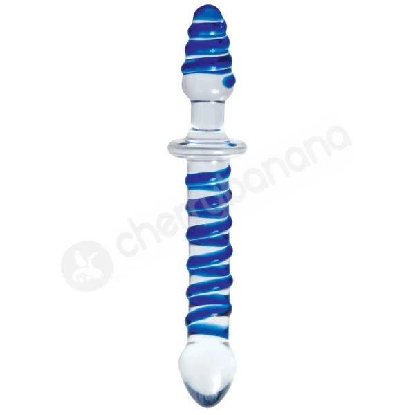 Adam & Eve Twisted Love Glass Dildo