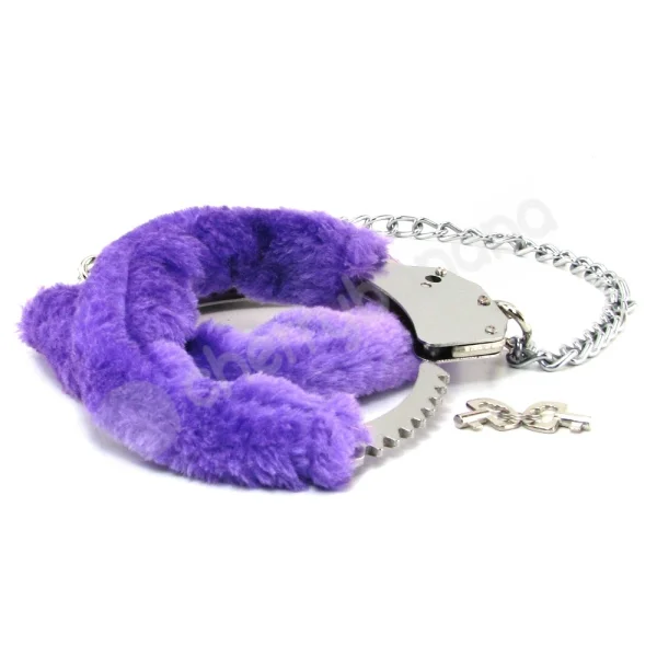 Ouch Purple Pleasure Furry Legcuffs