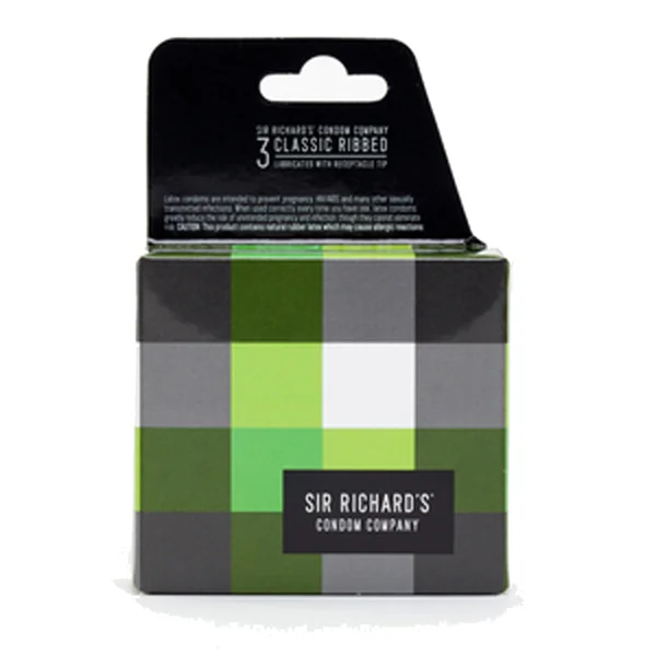 Sir Richards Classic Ribbed Condom 3pk — image 8 of 9