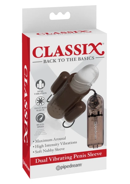 Classix Dual Vibrating Penis Sleeve