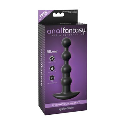Anal Fantasy Elite Collection Rechargeable Anal Beads Black