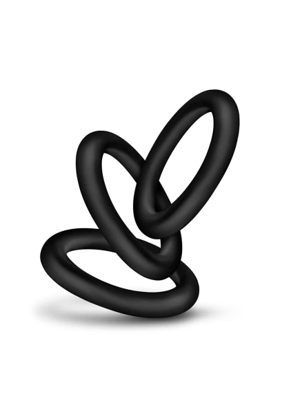 Performance VS2 Pure Premium Small Silicone Cock Rings By Blush Novelties - Black