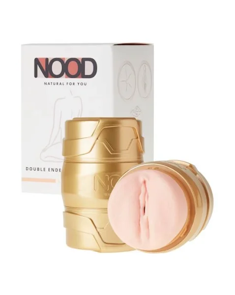 Nood Double Shot Vaginal/anal Double Ended Masturbator - 4.5 Inch